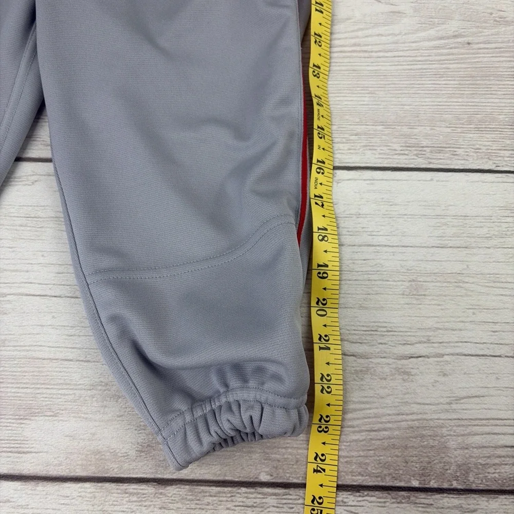 Evoshield Youth Boy's Large Gray Red Piping Baseball Pants Excellent